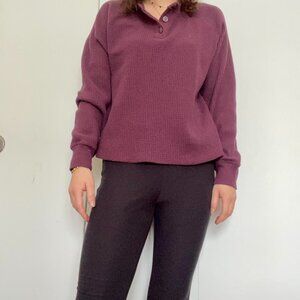Burgundy Waffle Knit Old Navy long sleeve